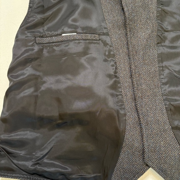 Orvis Charcoal Gray Herringbone Vest XXL - Picture 12 of 12
